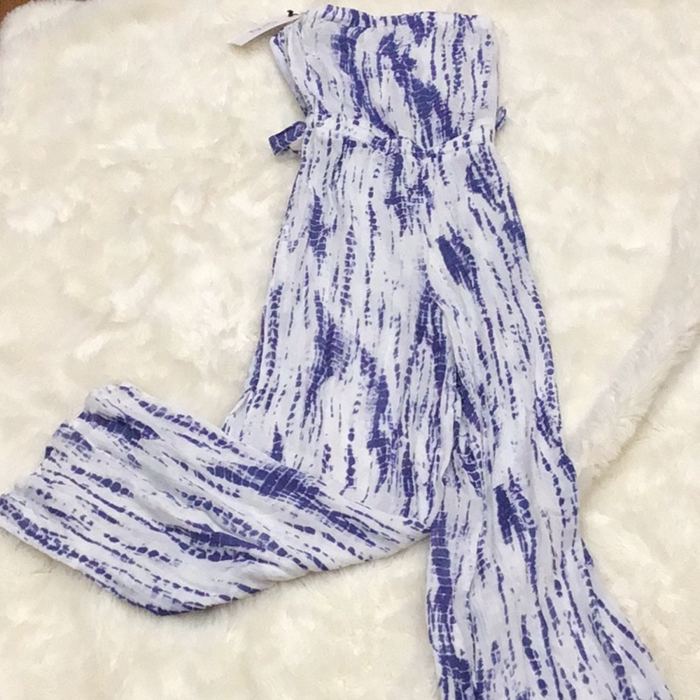 Beachwear tie dyed jumpsuit